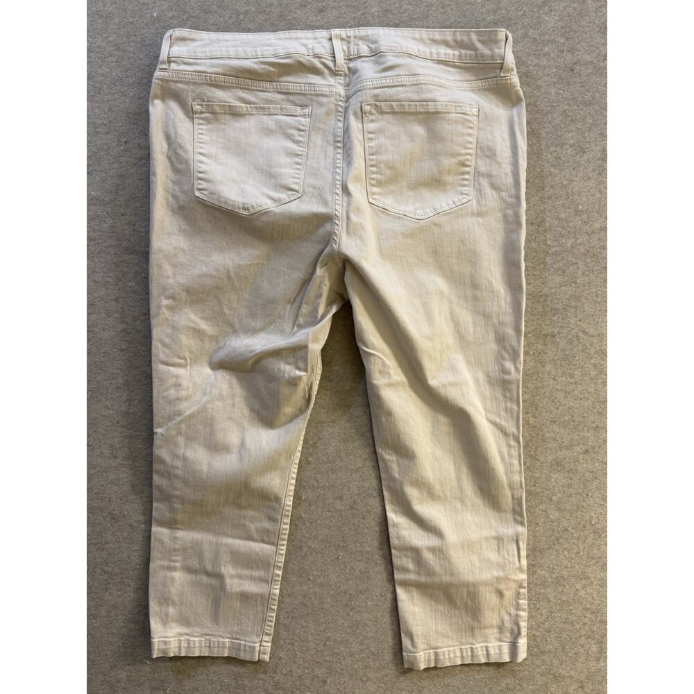 NYDJ Not Your Daughter's Jeans Cream 20W Women's Plus Ankle Denim 5 Pocket - Picture 4 of 10
